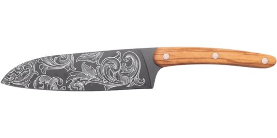 Couteau chef DEEJO Sankai Olivier floreal