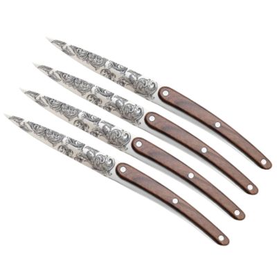 Couteau à steak DEEJO 4 couteaux Restaurant Facon Floréal