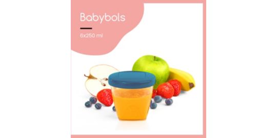 Pot de conservation BABYMOOV Babybols 250 ml (x6)