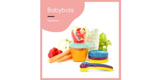 Pot de conservation BABYMOOV Babybols Multi set (120 à 250 ml + cuill