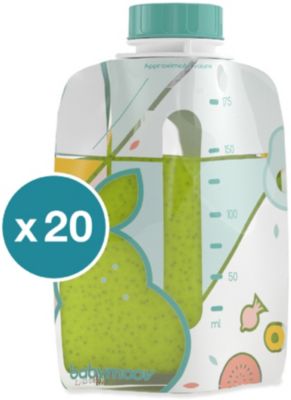 Gourde pour compote BABYMOOV Foodii Gourdes réutilisables x20