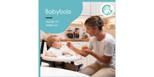 Pot de conservation BABYMOOV Babybols en verre Lot de 8