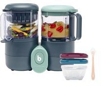 Mixeur Cuiseur Bébé BABYMOOV Nutribaby one /2 babybols/1 cuillère