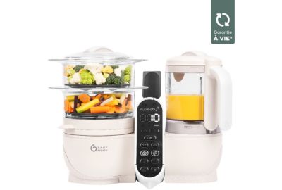 Mixeur Cuiseur Bébé BABYMOOV Nutribaby + Mineral Beige