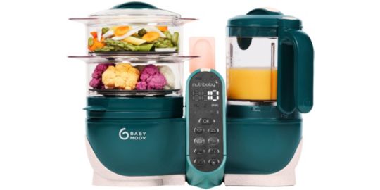 Mixeur Cuiseur Bébé BABYMOOV Nutribaby + Opal Green