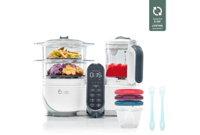 Mixeur Cuiseur Bébé BABYMOOV Nutribaby+ White/3 babybols+2 cuillères