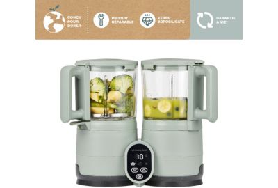 Mixeur Cuiseur Bébé BABYMOOV Nutriglass Celadon Green