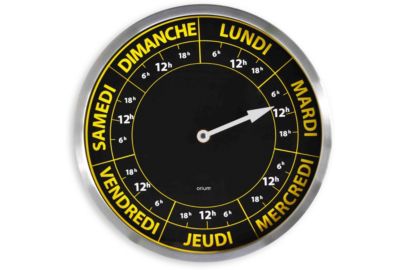 Horloge ORIUM Contraste hebdo 30 cm