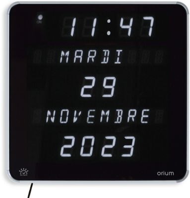 Horloge ORIUM Ephéméris LED Blanc DST