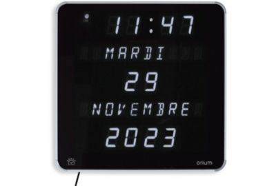 Horloge ORIUM Ephéméris LED Blanc DST