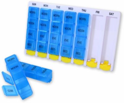 Pilulier HESTEC Pilulier hebdo 4 compartiments