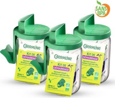 Germoir GERMLINE Germoir en verre x3