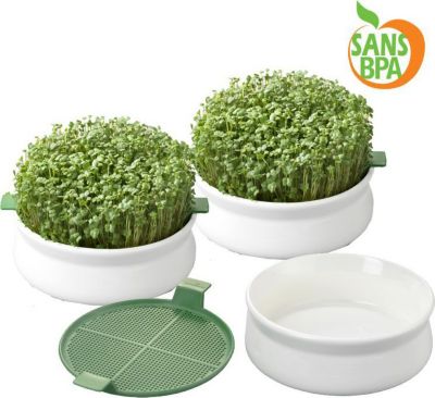 Jardin d'intérieur GERMLINE Germoir - Coupelle de germination x3