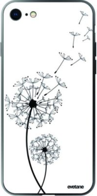 Coque EVETANE Verre iPhone 6/6S Pissenlit