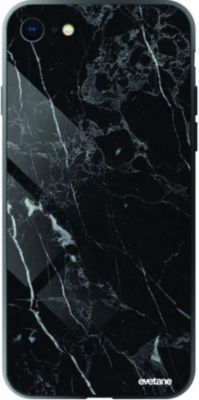 Coque EVETANE Verre iPhone 6/6S Marbre Noir