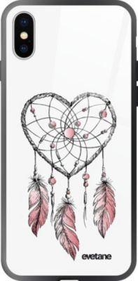 Coque EVETANE Verre iPhone XS Max Attrape Coeur