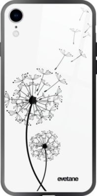 Coque EVETANE Verre iPhone XR Pissenlit Coque EVETANE Verre iPhone XR Pissenlit