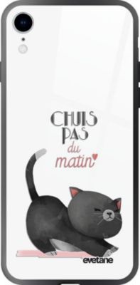 Coque EVETANE Verre iPhone XR Pas Du Matin
