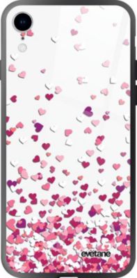 Coque EVETANE Verre iPhone XR Confettis Coque EVETANE Verre iPhone XR Confettis