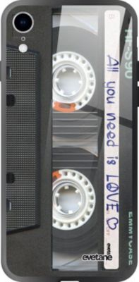 Coque EVETANE Verre iPhone XR Cassette