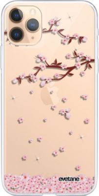Coque EVETANE Souple iPhone 11 Pro Max Chute Fleurs Coque EVETANE Souple iPhone 11 Pro Max Chute Fleurs