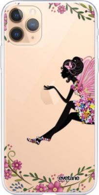 Coque EVETANE Souple iPhone 11 Pro Max Fée Fleurale Coque EVETANE Souple iPhone 11 Pro Max Fée Fleurale