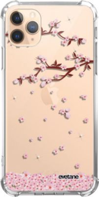 Coque EVETANE Souple iPhone 11 Pro Chute Fleurs Coque EVETANE Souple iPhone 11 Pro Chute Fleurs