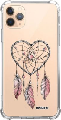 Coque EVETANE Souple iPhone 11 Pro Attrape Coeur