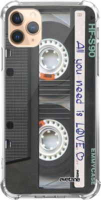 Coque EVETANE Souple iPhone 11 Pro Cassette