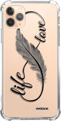 Coque EVETANE Souple iPhone 11 Pro Love Life