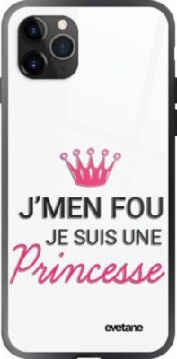 Coque EVETANE Verre iPhone 11 Pro Princesse