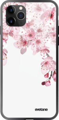 Coque EVETANE Verre iPhone 11 Pro Max Cerisier