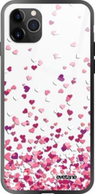 Coque EVETANE Verre iPhone 11 Pro Max Confettis Coque EVETANE Verre iPhone 11 Pro Max Confettis