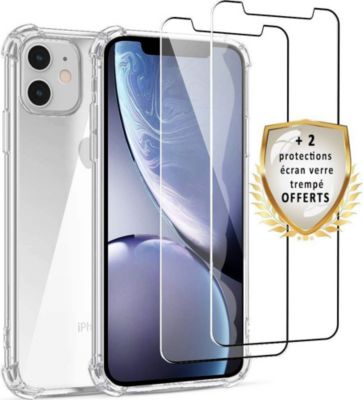 Coque EVETANE iPhone 11 + 2 Vitres