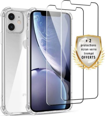 Coque EVETANE iPhone 11 + 2 Vitres Coque EVETANE iPhone 11 + 2 Vitres