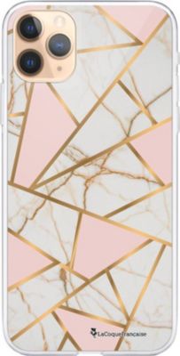 Coque EVETANE 360° iPhone 11 Pro Marbre Rose