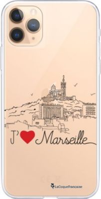 Coque EVETANE Souple iPhone 11 Pro Max J'♥ Marseille Coque EVETANE Souple iPhone 11 Pro Max J'♥ Marseille