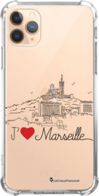 Coque EVETANE Souple iPhone 11 Pro J'aime Marseille