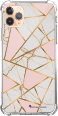 Coque EVETANE Souple iPhone 11 Pro Marbre Rose