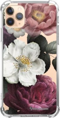 Coque EVETANE Souple iPhone 11 Pro Fleurs Rose