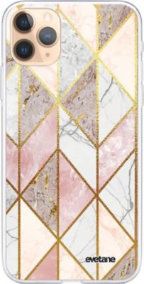 Coque EVETANE 360° iPhone 11 Pro Max Marbre Rose