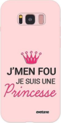 Coque EVETANE Silicone Galaxy S8 Princesse