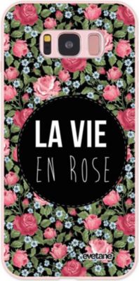 Coque EVETANE Silicone Galaxy S8 La Vie En Rose