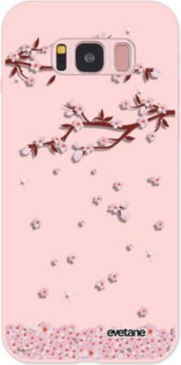 Coque EVETANE Silicone Galaxy S8 Chute Fleurs