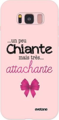 Coque EVETANE Silicone Galaxy S8 Attachante