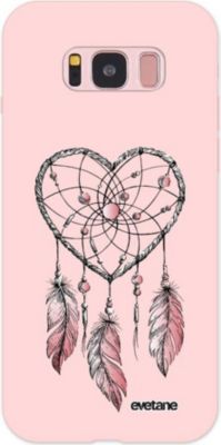 Coque EVETANE Silicone Galaxy S8 Attrape Coeur