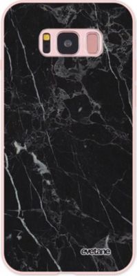 Coque EVETANE Silicone Galaxy S8 Marbre Noir