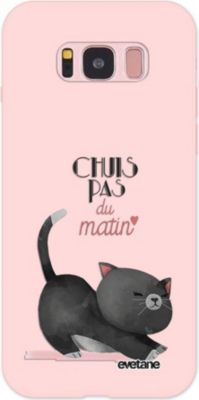 Coque EVETANE Silicone Galaxy S8 Pas Du Matin