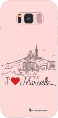 Coque EVETANE Silicone Galaxy S8 J'aime Marseille