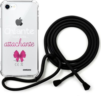 Coque EVETANE Cordon iPhone SE Attachante Coque EVETANE Cordon iPhone SE Attachante